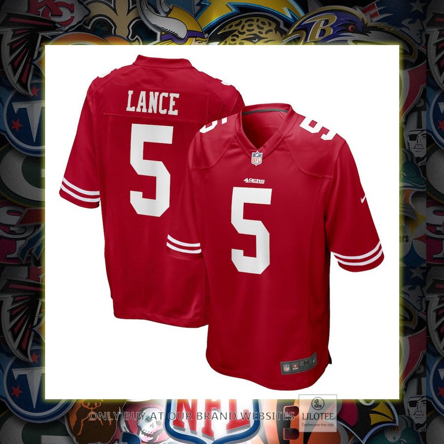 Trey Lance San Francisco 49ers Nike Youth Scarlet Football Jersey 7