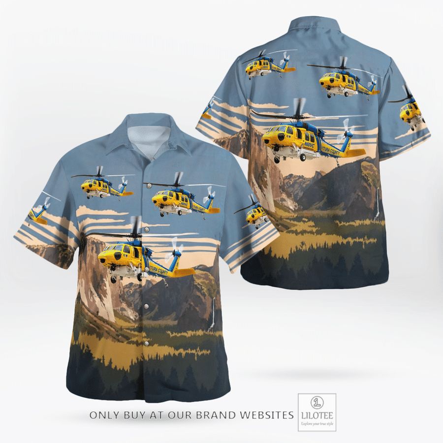 Alternative view of Ventura County Fire Department Sikorsky HH-60L Blackhawk Hawaiian Shirt