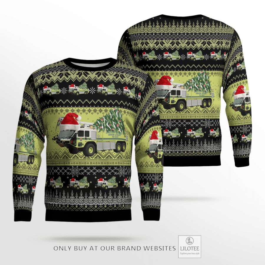 Virginia Metropolitan Washington Airports Authority Fire and Rescue Department Christmas 3D Sweater 25