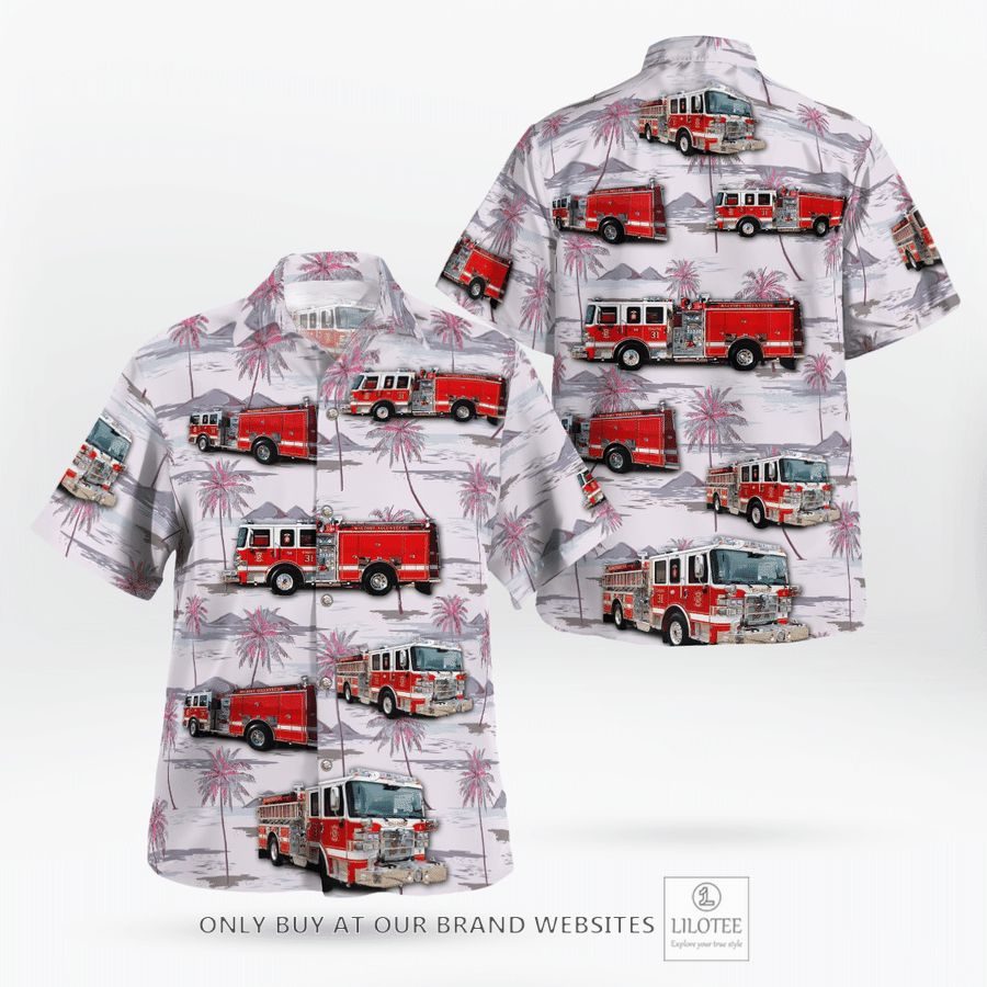 Waldorf Volunteer Fire Department Hawaiian Shirt 17
