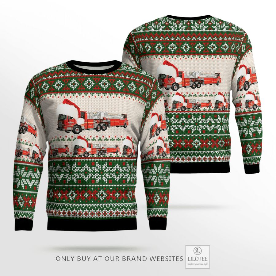 Washington Seattle Fire Department Christmas Sweater 25