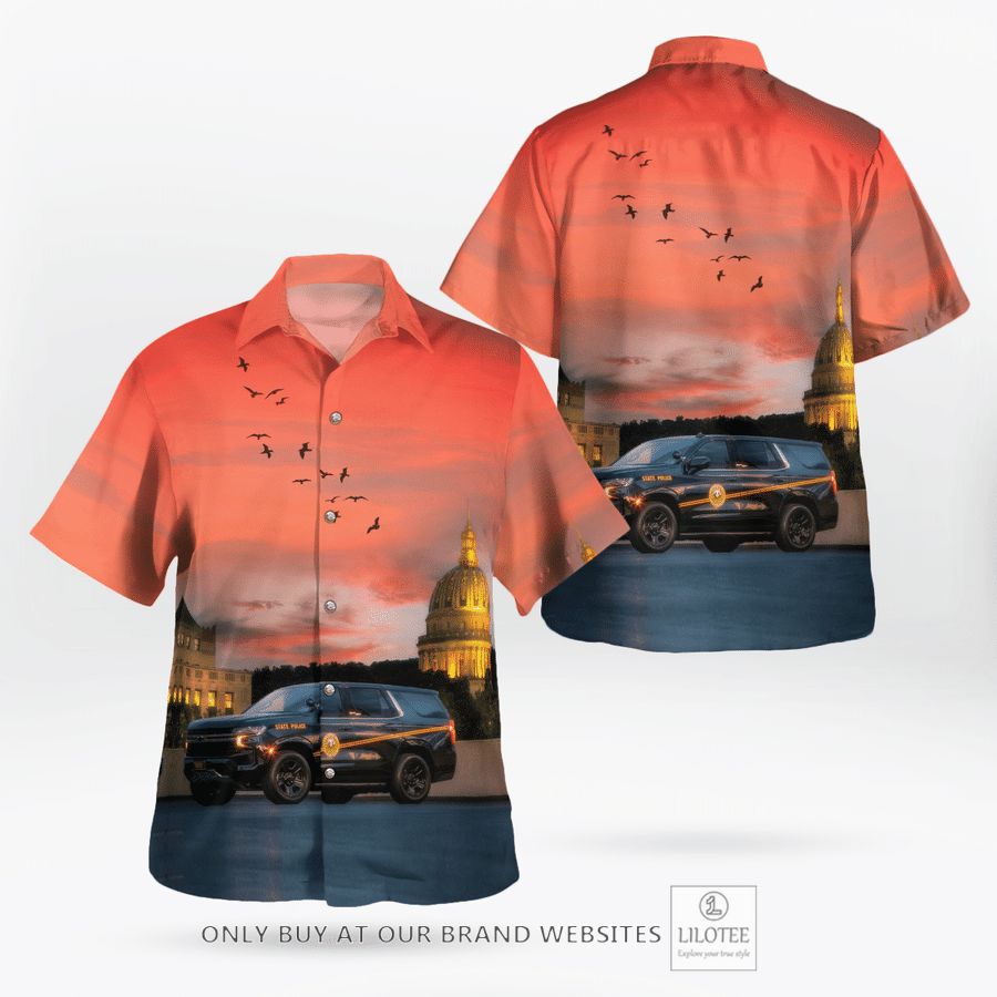 West Virginia State Police Hawaiian Shirt 16