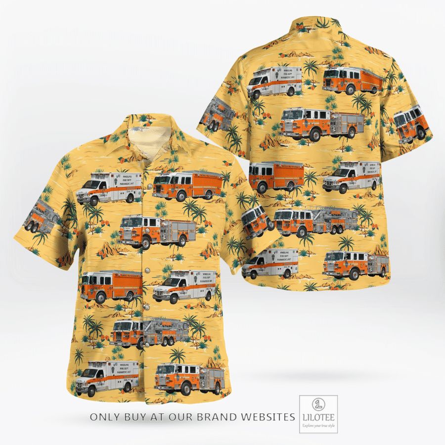 West Virginia, Wheeling Fire Department Hawaiian Shirt 17