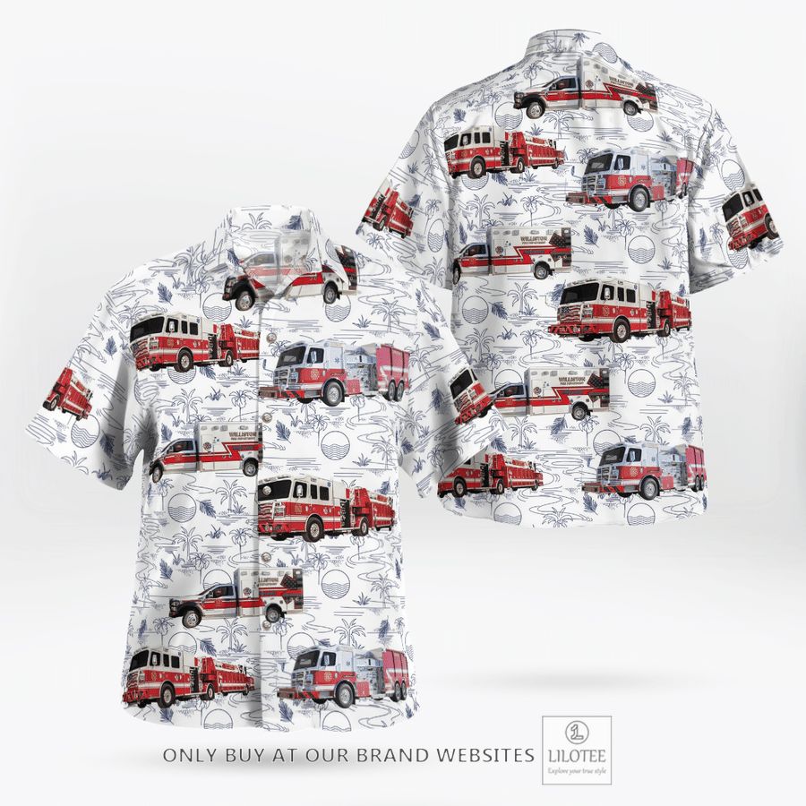 Williams County, North Dakota Williston Fire Department Hawaiian Shirt 16
