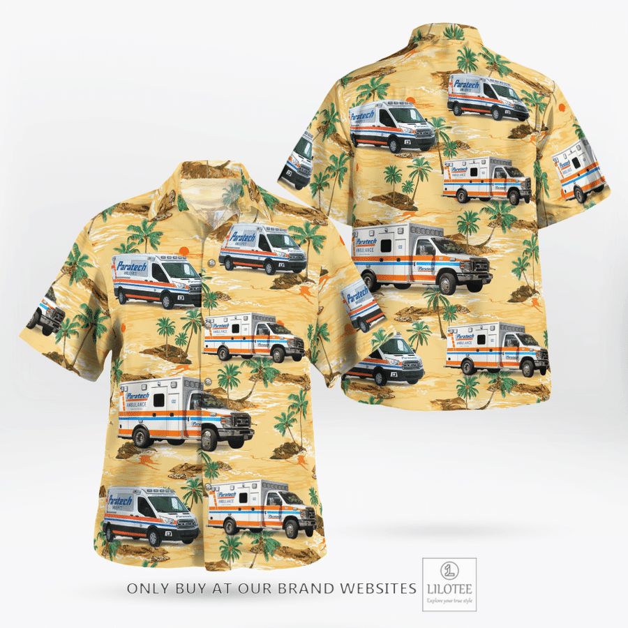Wisconsin Paratech Ambulance Service Hawaiian Shirt 17
