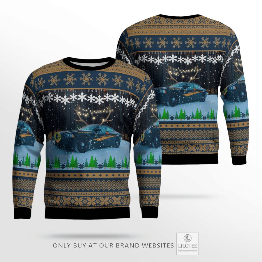 Wyoming Highway Patrol Christmas 3D Sweater 25