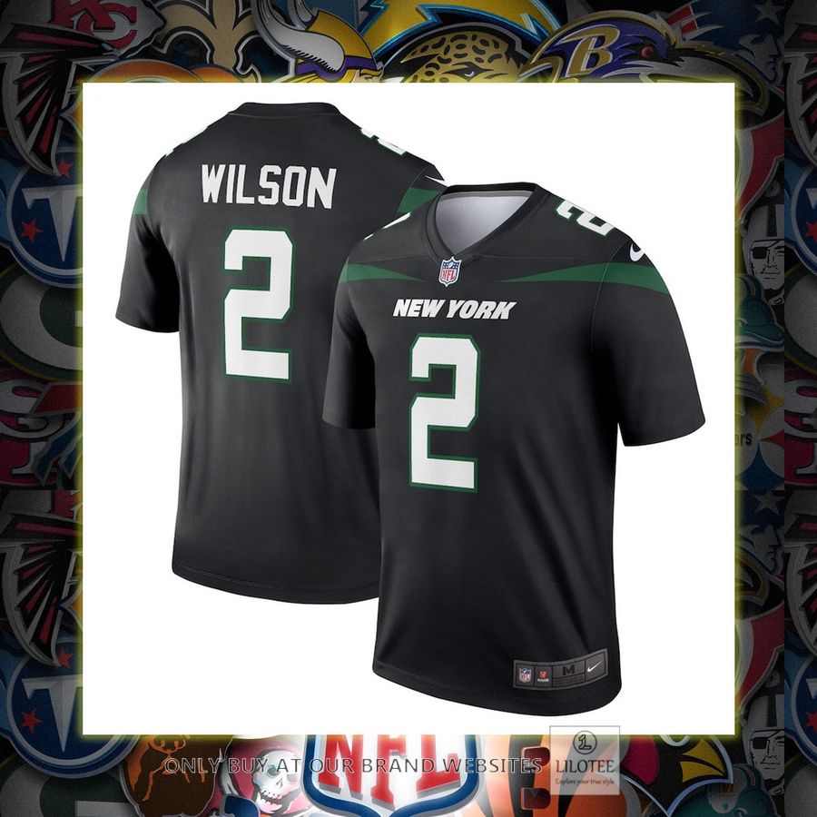 Zach Wilson New York Jets Nike Legend Black Football Jersey 7