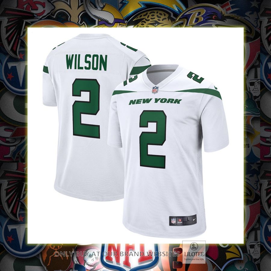 Zach Wilson New York Jets Nike White White Football Jersey 2