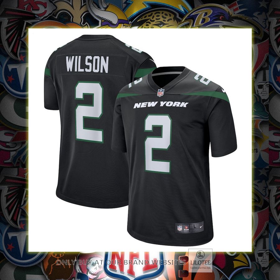 Zach Wilson New York Jets Nike Youth Alternate Game Black Football Jersey 6