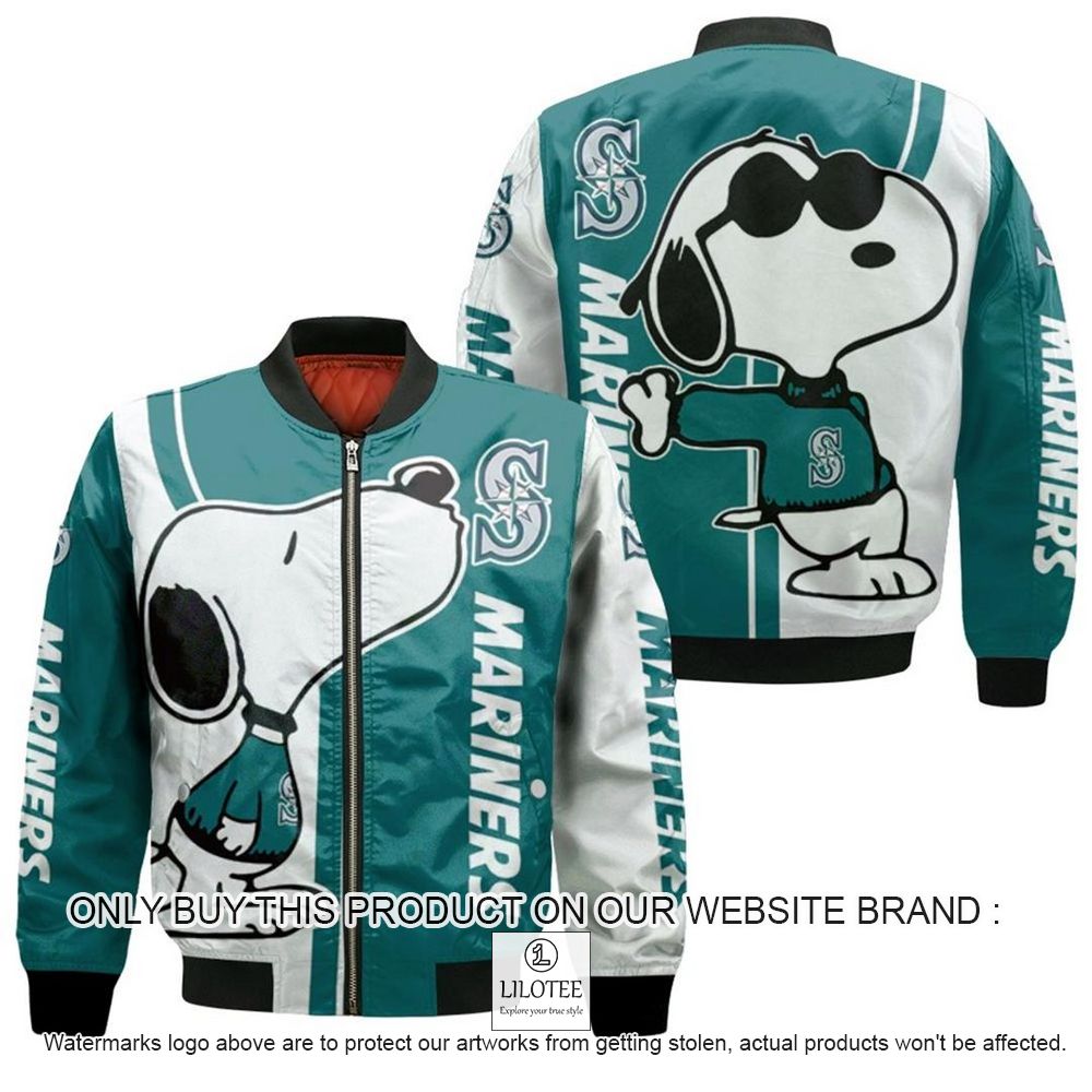 MLB Seattle Mariners Snoopy Bomber Jacket - LIMITED EDITION 11