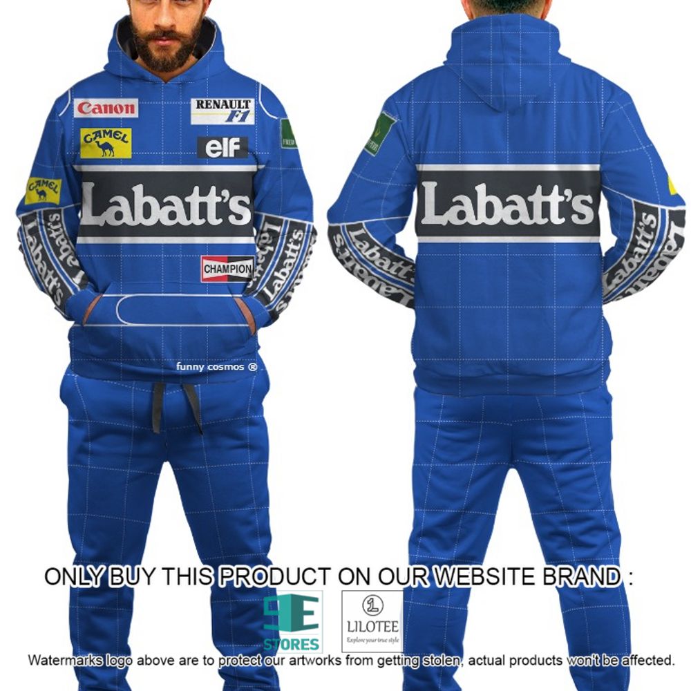 Nigel Mansell Racing Formula One Grand Prix Labatt's 3D Hoodie, Pant - LIMITED EDITION 4