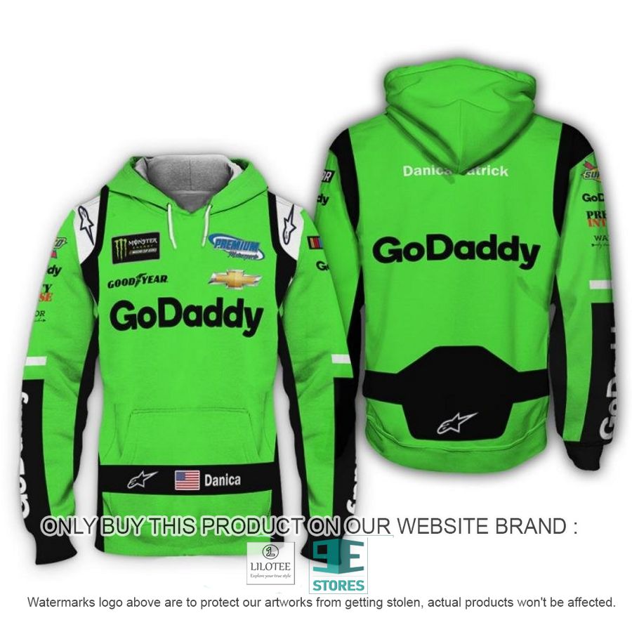 Go Daddy Danica Patrick Racing 3D Shirt, Hoodie 8