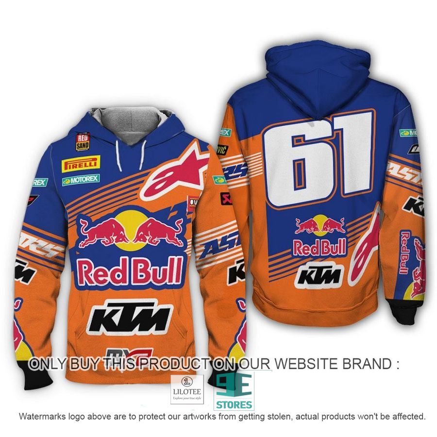 Red Bull KTM Motocross Jorge Prado Racing 3D Shirt Hoodie 7
