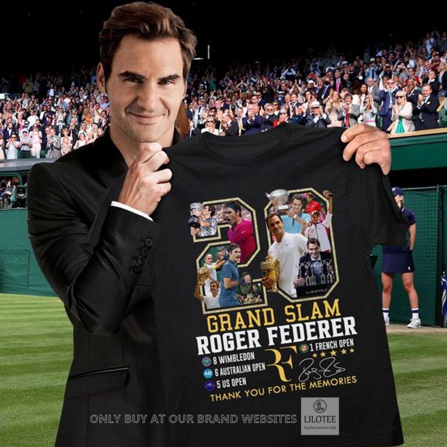 20 Grand Slam Roger Federer 2D Shirt, Hoodie 8