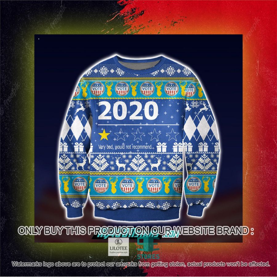 2020 Very Bad Would Not Recommend Ugly Christmas Sweater, Sweatshirt 3 2020 Very Bad Would Not Recommend Ugly Christmas Sweater, Sweatshirt - Image 3