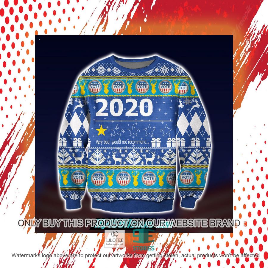 2020 Very Bad Would Not Recommend Ugly Christmas Sweater, Sweatshirt 4 2020 Very Bad Would Not Recommend Ugly Christmas Sweater, Sweatshirt - Image 4