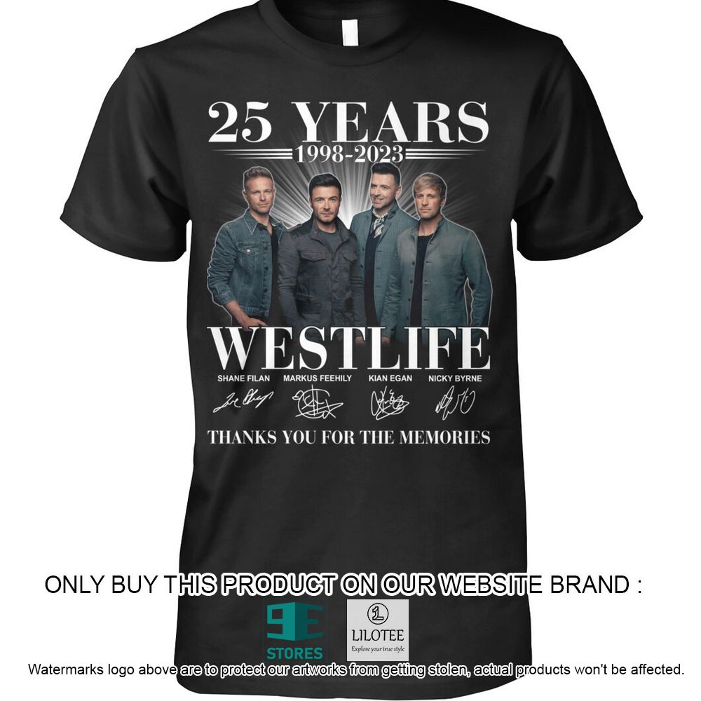 25 Years 1998 2022 Westlife Hoodie, Shirt - LIMITED EDITION 16