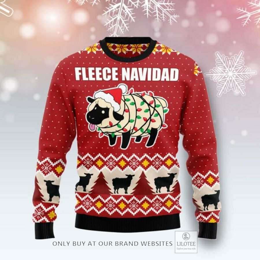 Fleece Navidad Ugly Christmas Sweatshirt 18