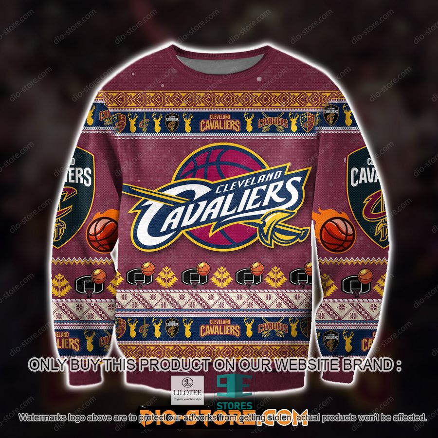 3D Printed Cleveland Cavaliers Ugly Christmas Sweater, Sweatshirt 3 3D Printed Cleveland Cavaliers Ugly Christmas Sweater, Sweatshirt - Image 3