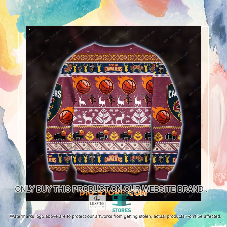 3D Printed Cleveland Cavaliers Ugly Christmas Sweater, Sweatshirt 5 3D Printed Cleveland Cavaliers Ugly Christmas Sweater, Sweatshirt - Image 5