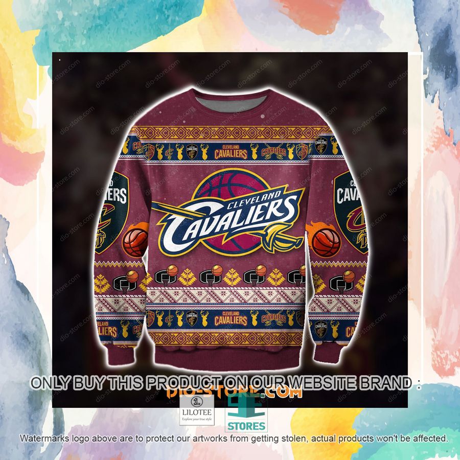 3D Printed Cleveland Cavaliers Ugly Christmas Sweater, Sweatshirt 6 3D Printed Cleveland Cavaliers Ugly Christmas Sweater, Sweatshirt - Image 6