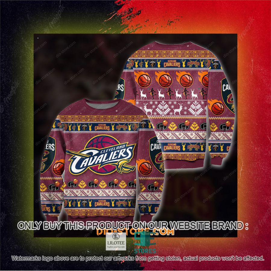 3D Printed Cleveland Cavaliers Ugly Christmas Sweater, Sweatshirt 7 3D Printed Cleveland Cavaliers Ugly Christmas Sweater, Sweatshirt - Image 7
