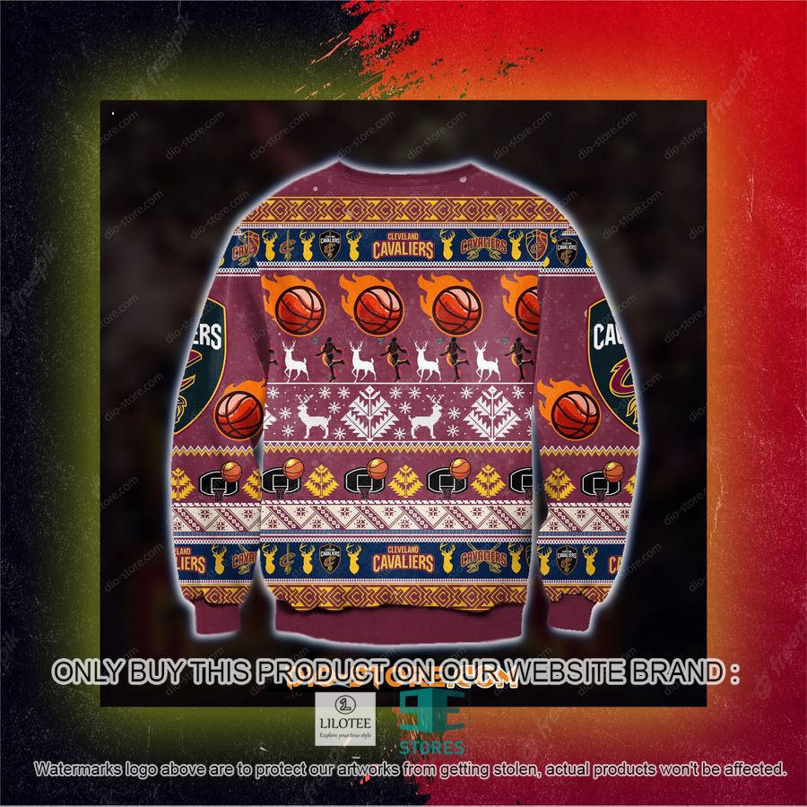 3D Printed Cleveland Cavaliers Ugly Christmas Sweater, Sweatshirt 8 3D Printed Cleveland Cavaliers Ugly Christmas Sweater, Sweatshirt - Image 8