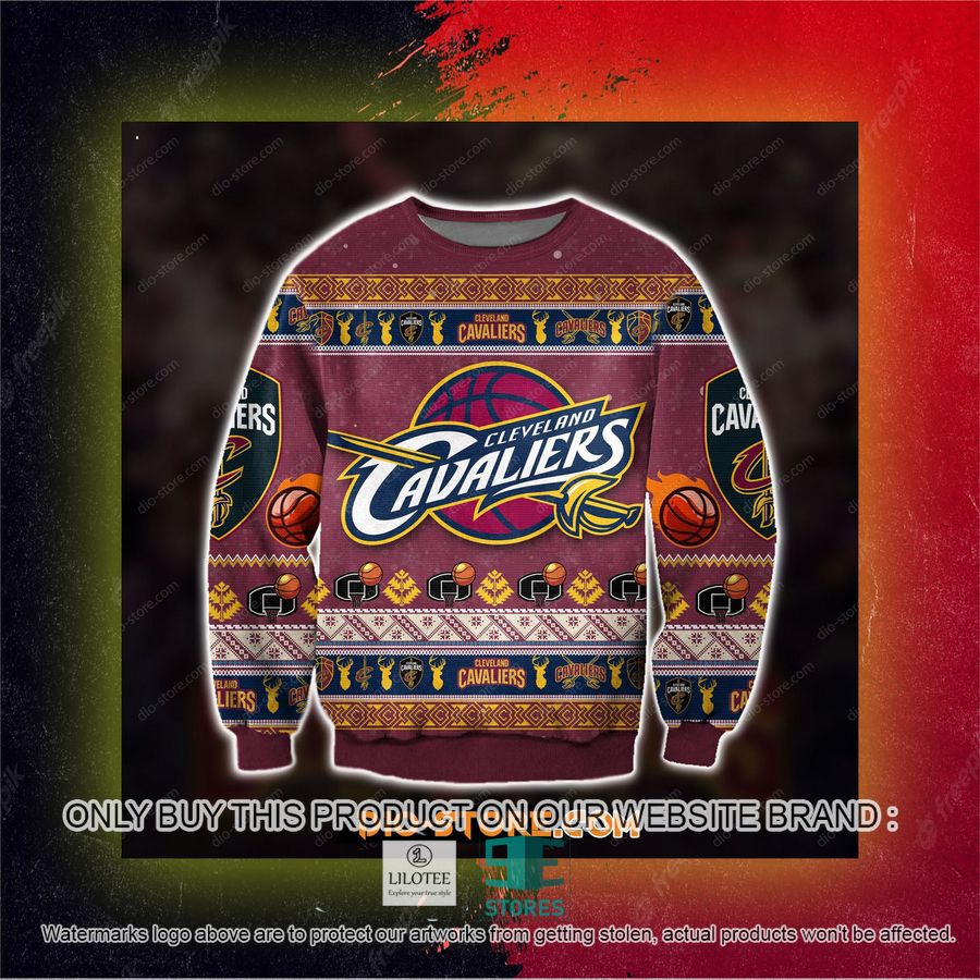 3D Printed Cleveland Cavaliers Ugly Christmas Sweater, Sweatshirt 9 3D Printed Cleveland Cavaliers Ugly Christmas Sweater, Sweatshirt - Image 9