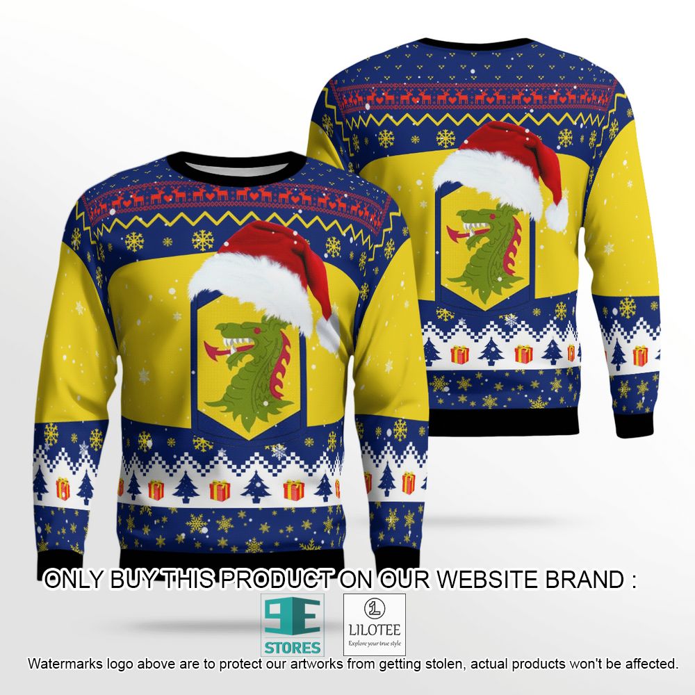 404th Maneuver Enhancement Brigade Christmas Wool Sweater - LIMITED EDITION 12
