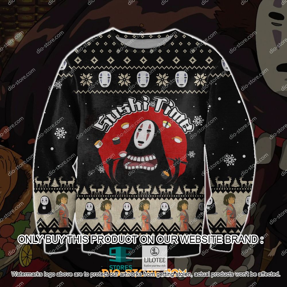 No-Face Spirited Away Ghibli Anime Ugly Christmas Sweater - LIMITED EDITION 11