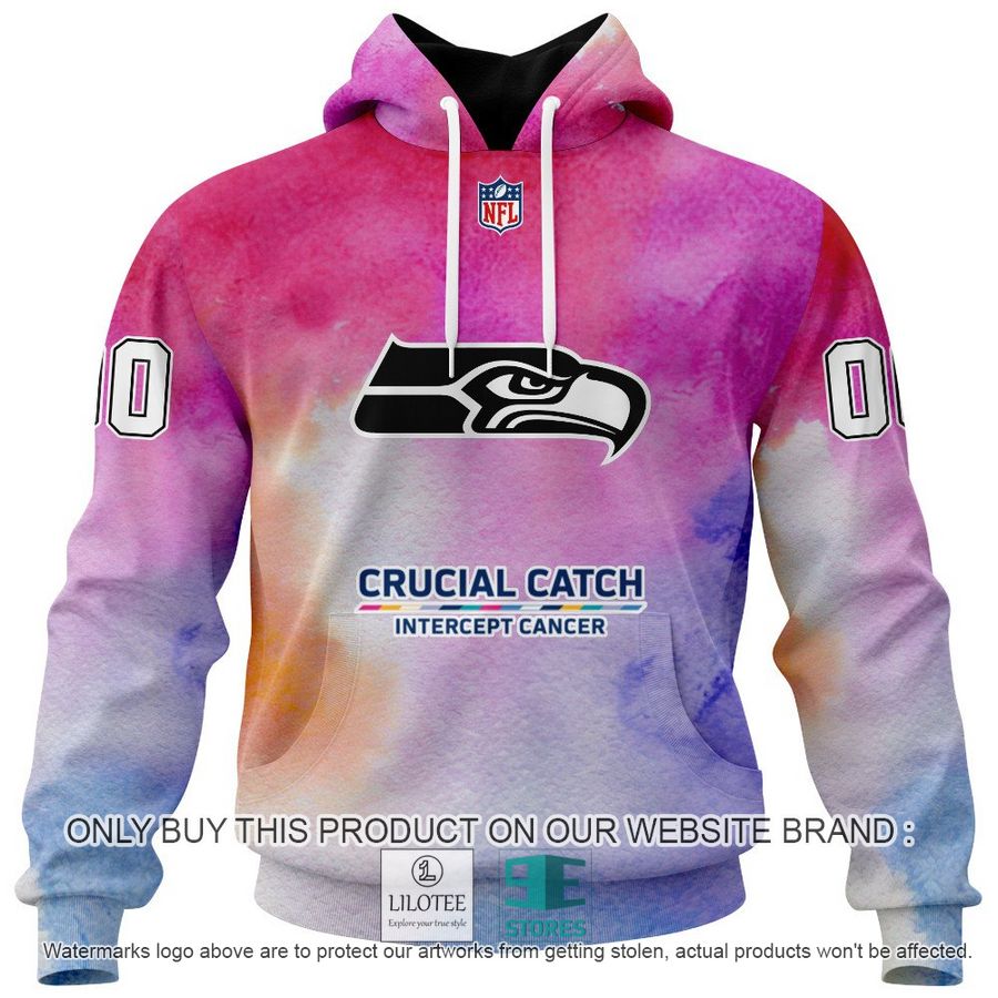 Personalized Crucial Catch Intercept Cancer Seattle Seahawks Shirt, Hoodie - LIMITED EDITION 13