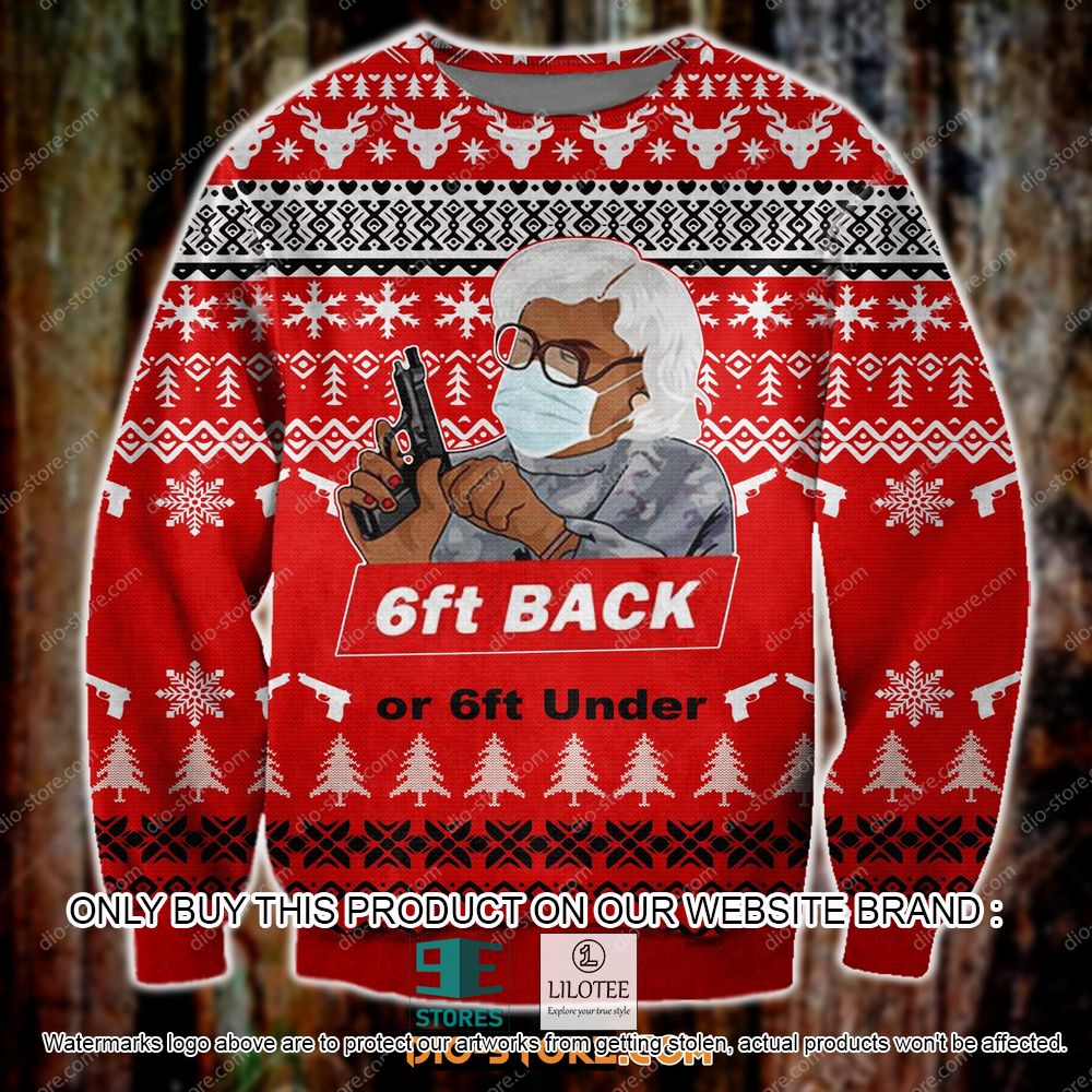 6Ft Back or 6Ft Under Ugly Christmas Sweater - LIMITED EDITION 11