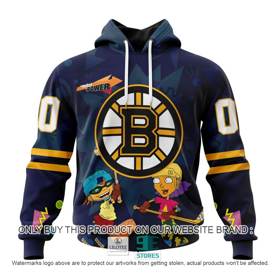 Personalized NHL Boston Bruins Specialized For Rocket Power 3D Full Printed Hoodie, Shirt 18