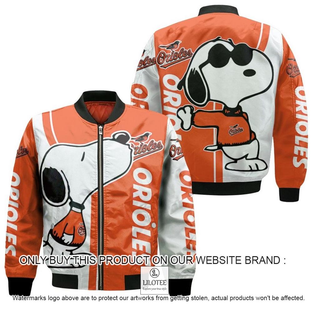 MLB Baltimore Orioles Snoopy Bomber Jacket - LIMITED EDITION 11