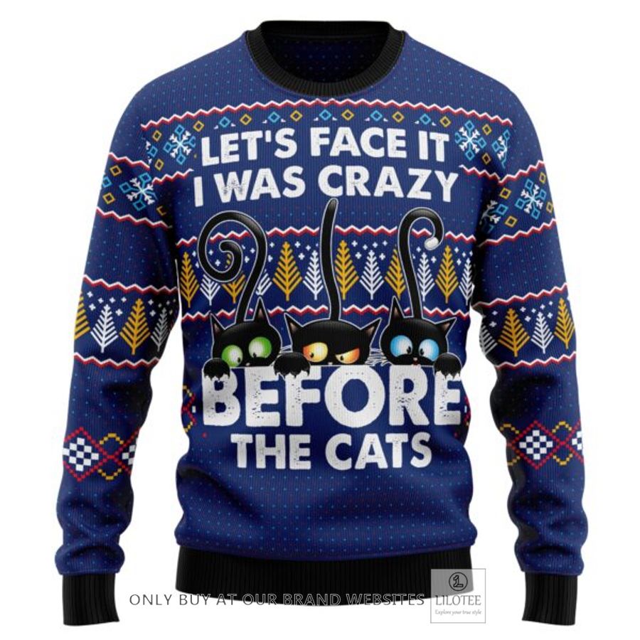 Crazy Cat Ugly Christmas Sweatshirt 7