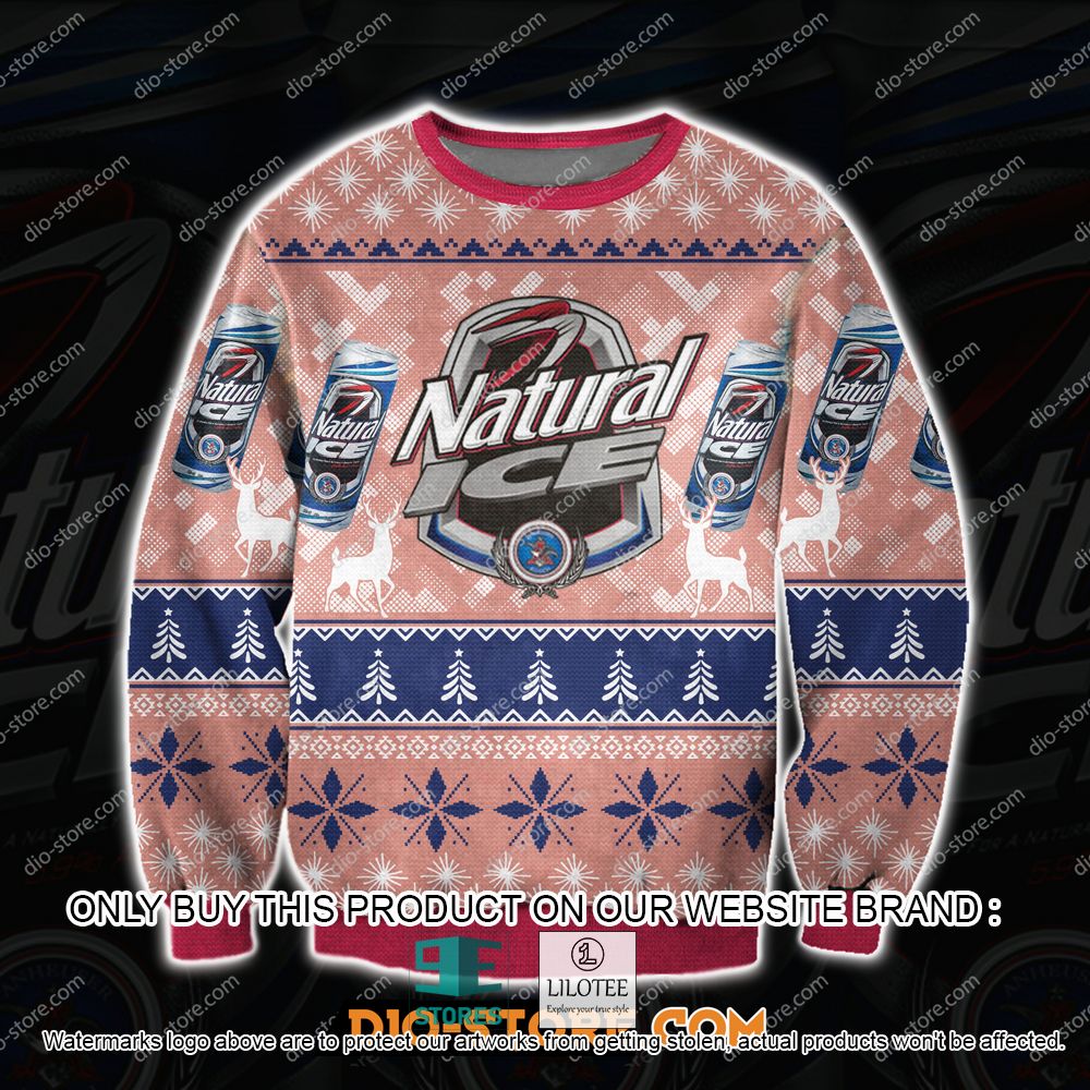 Natural Ice Beer Ugly Christmas Sweater - LIMITED EDITION 10