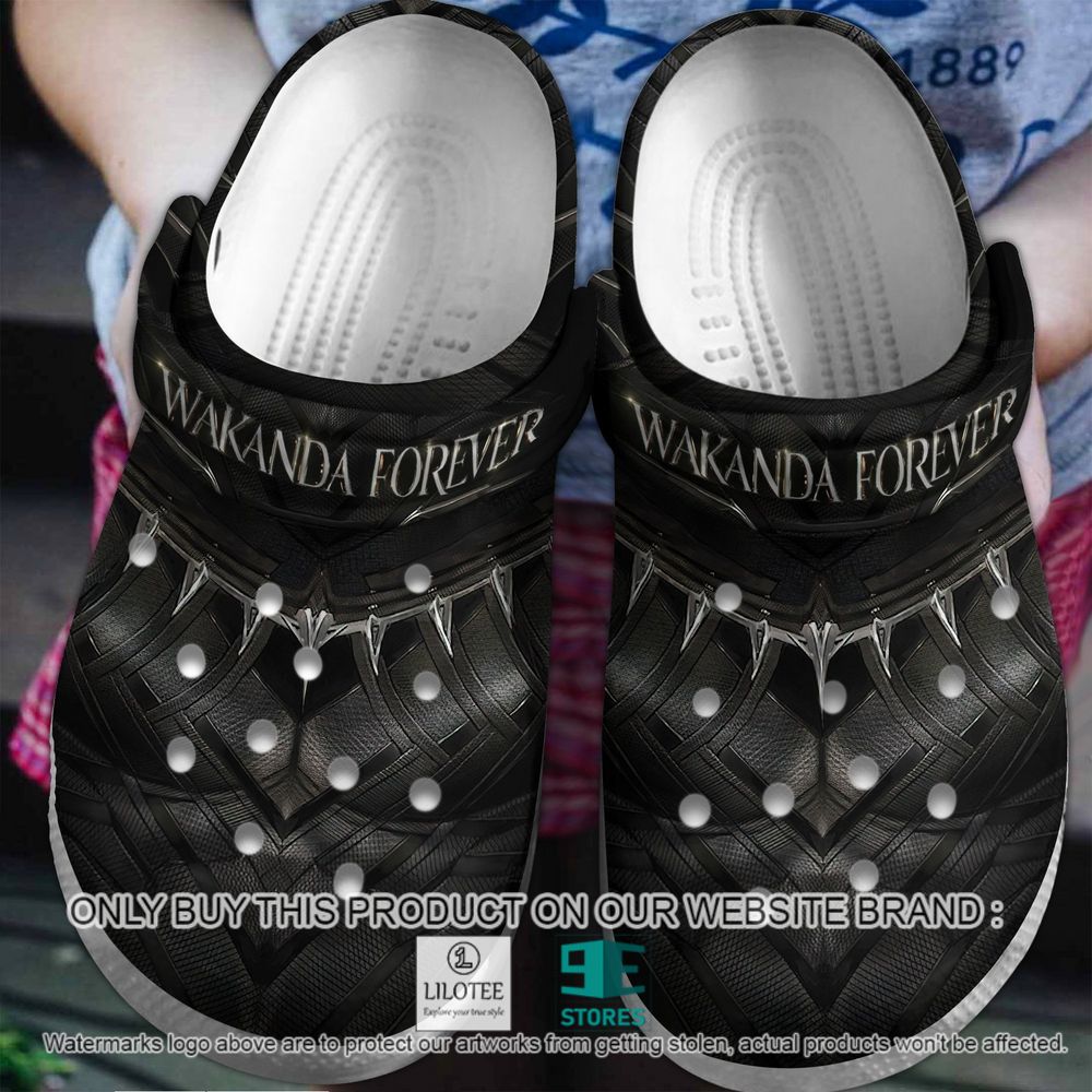 Wakanda Forever Black Panther Crocs Crocband Shoes - LIMITED EDITION 9