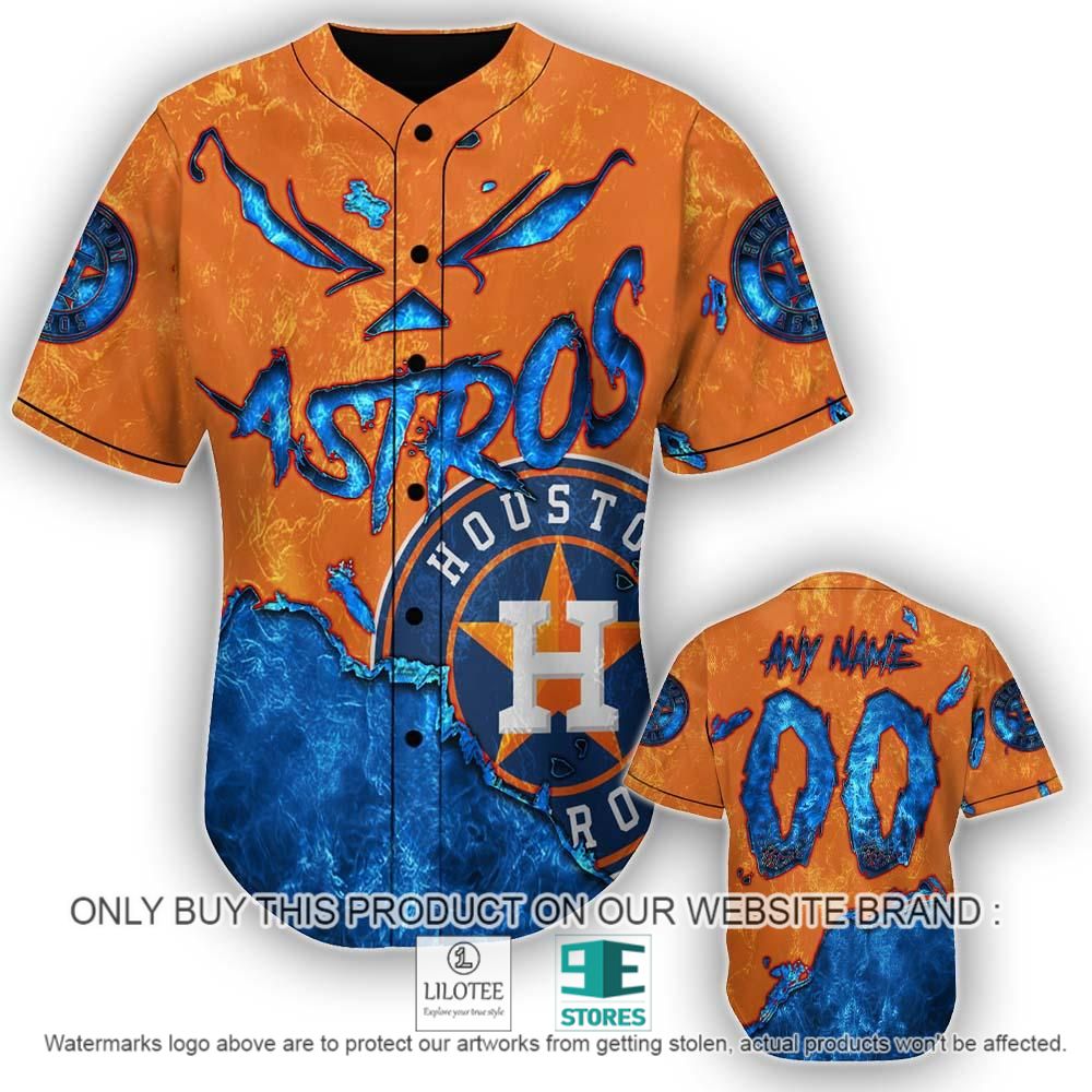 Houston Astros Blood Personalized Baseball Jersey - LIMITED EDITION 10