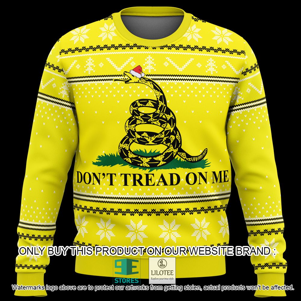 Don't Tread On Me Gadsden Flag Ugly Christmas Sweater - LIMITED EDITION 5