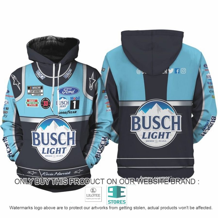 Busch Light Kevin Harvick Nascar 2022 Racing 3D Shirt, Hoodie 8