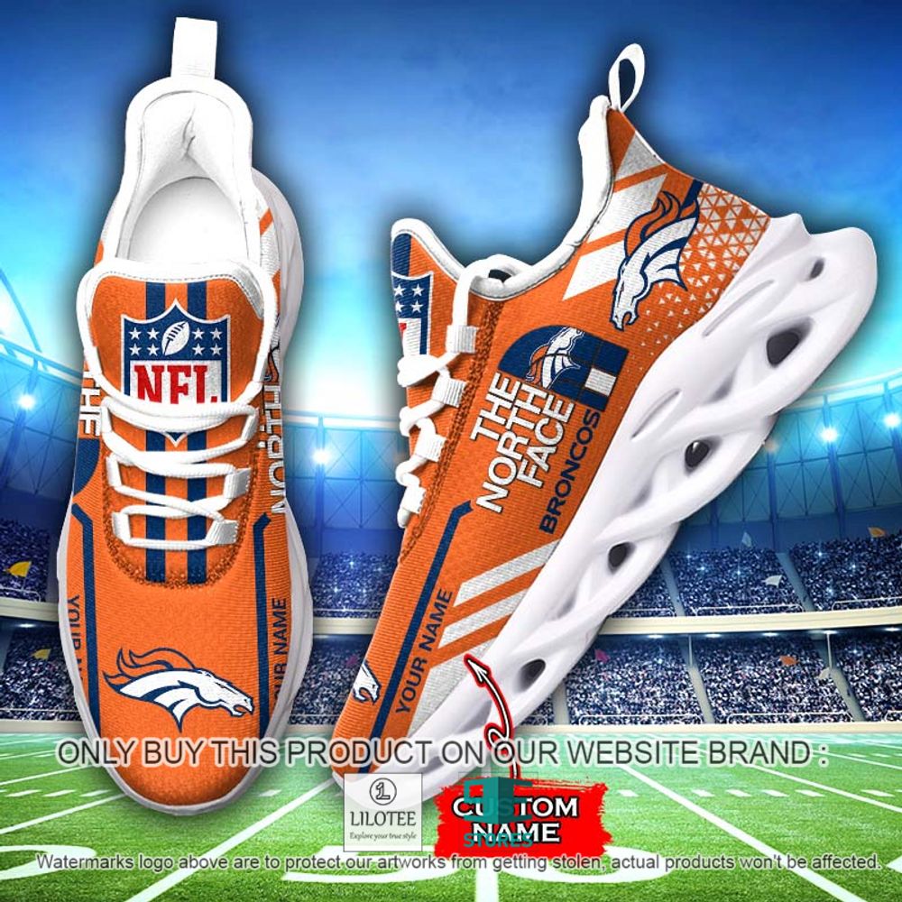 NFL The North Face Denver Broncos Your Name Clunky Max Soul Shoes - LIMITED EDITION 13