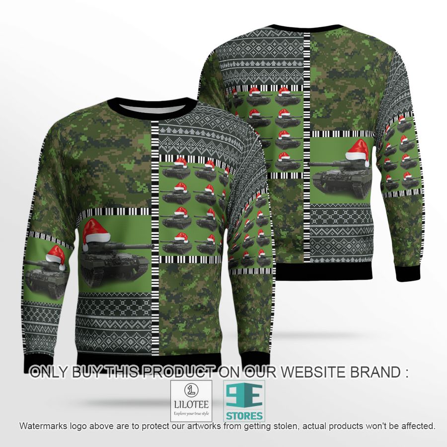 Canadian Army Leopard 2A4M Christmas Sweater - LIMITED EDITION 19