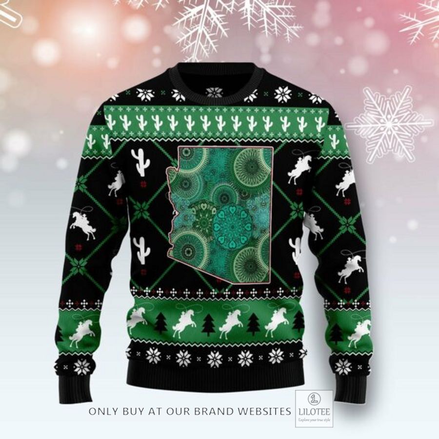Arizona Usa Symbols Pattern Ugly Christmas Sweatshirt 6