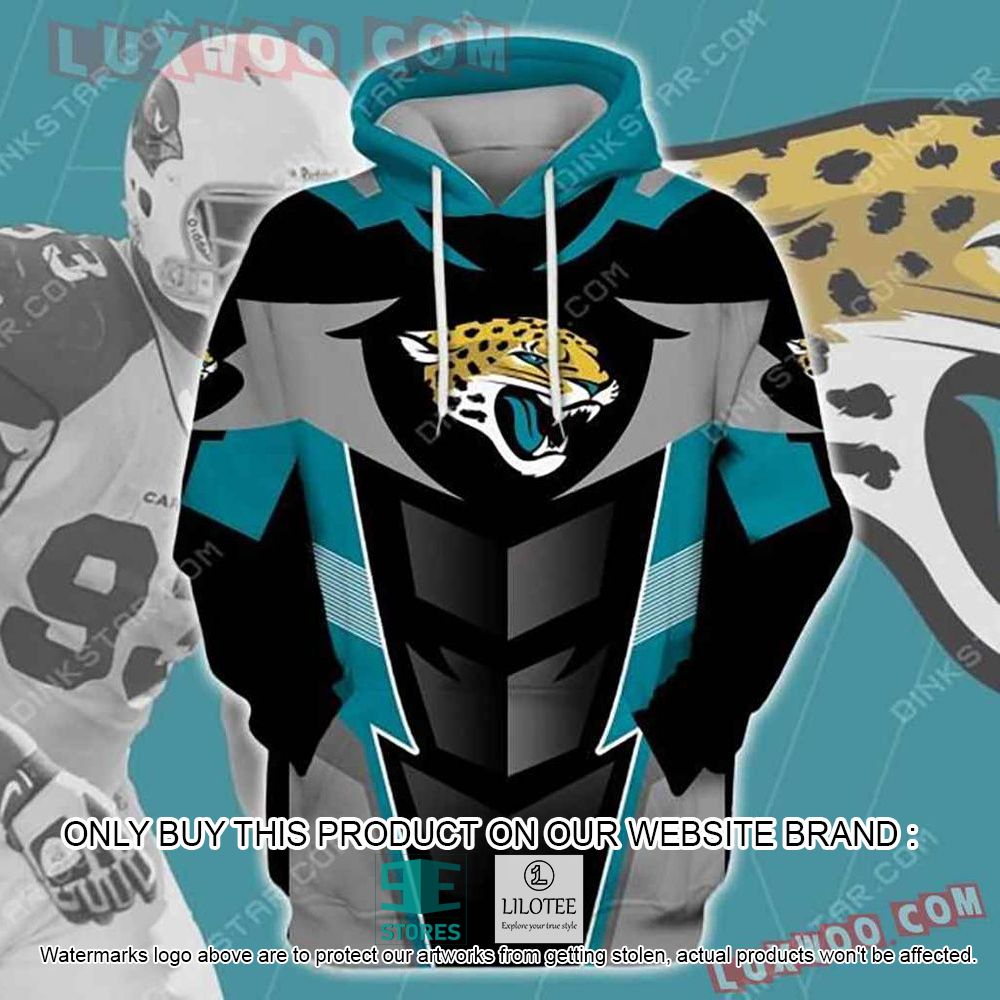 NFL Jacksonville Jaguars Black Blue Grey 3D Hoodie - LIMITED EDITION 10