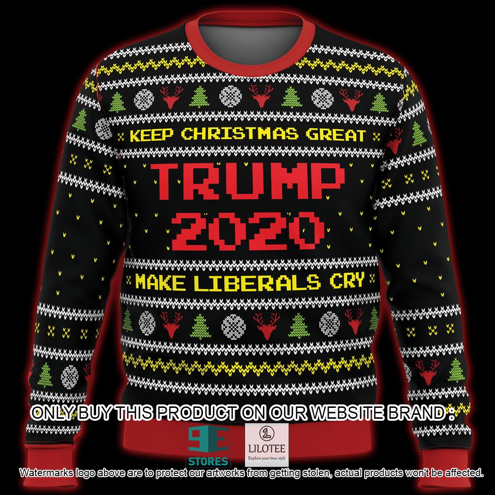 Trump Make Liberals Cry Ugly Christmas Sweater - LIMITED EDITION 5