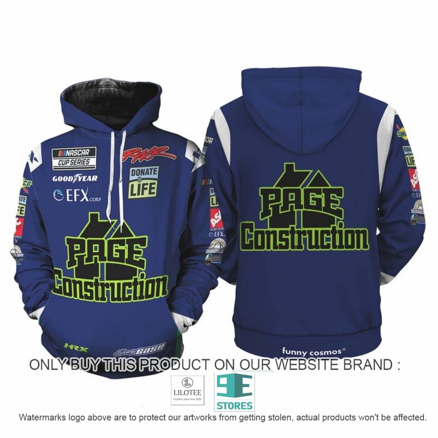 Page Construction Joey Gase Racing 3D Shirt, Hoodie 9