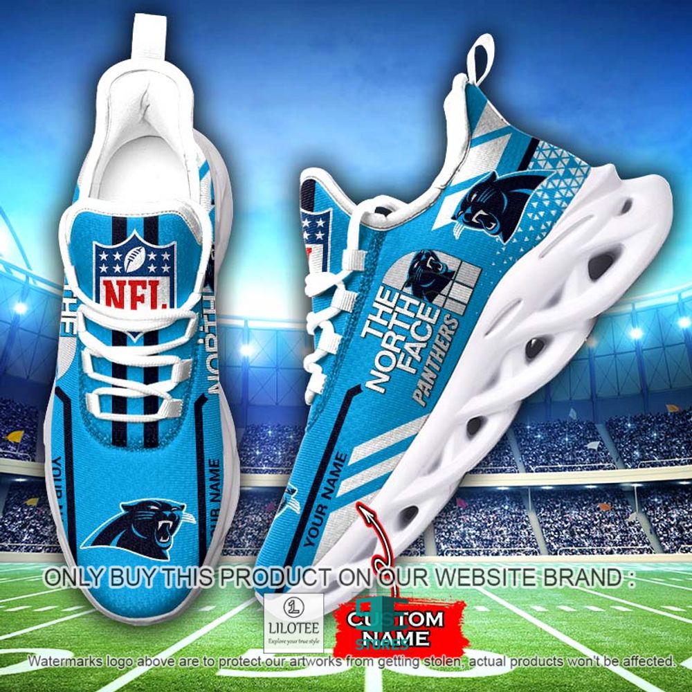NFL The North Face Carolina Panthers Your Name Clunky Max Soul Shoes - LIMITED EDITION 12