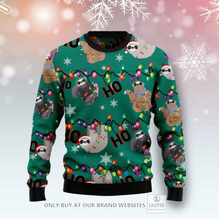 Sloth Hohoho Ugly Christmas Sweatshirt 18