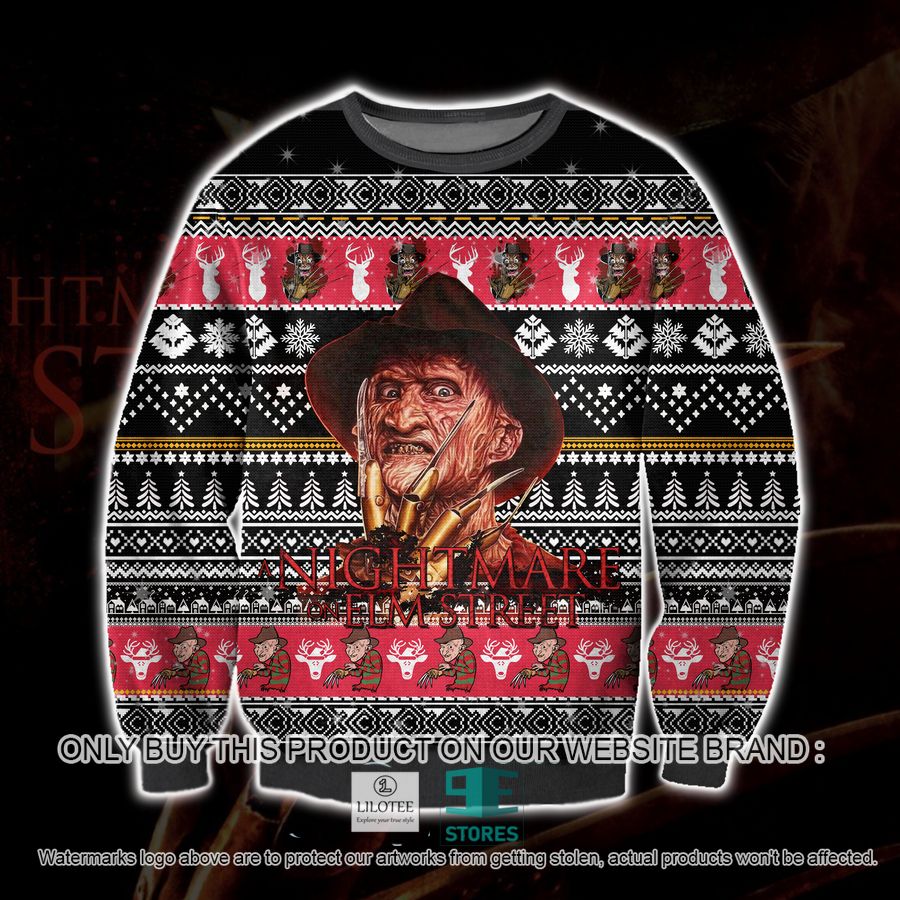 A Nightmare On Elm Street Ugly Christmas Sweater, Sweatshirt 24