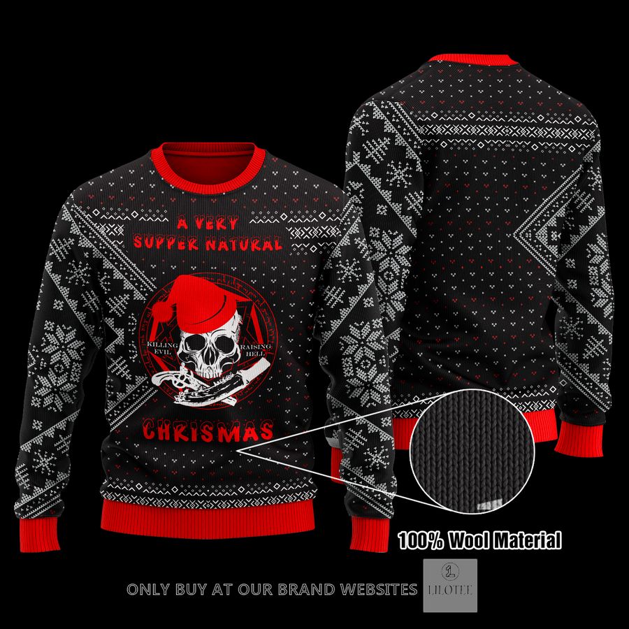 A VERY SUPERNATURAL CHRISTMAS Skull Wool Sweater 8